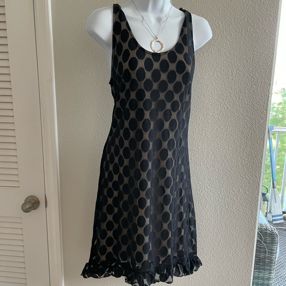 Inc - Medium Sundress - Black and Cream - Great Condition - Size Medium